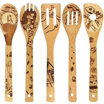 Minimalist Animal Letter Bamboo Shovel Kit 5 Pieces Set