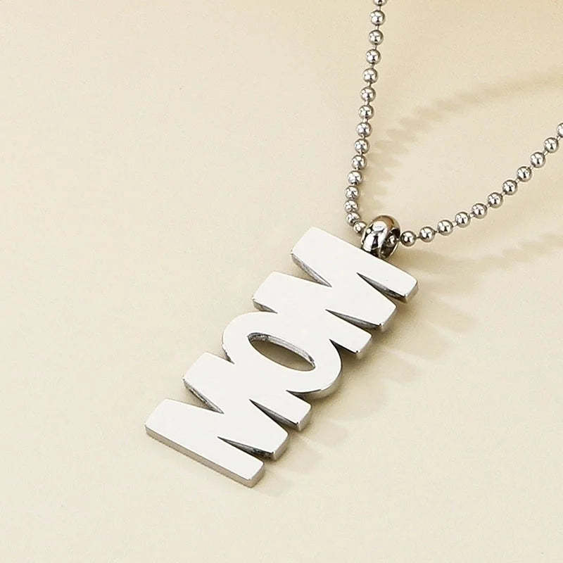 Stainless Steel 18K Gold Plated Minimalist Letter Pendant Necklace