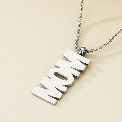 Stainless Steel 18K Gold Plated Minimalist Letter Pendant Necklace