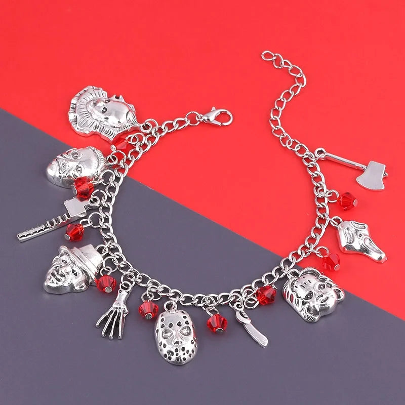 Black Friday Jason Mask Bracelet Annabel Ghost Baby Clown Chucky Halloween Gift Bracelet