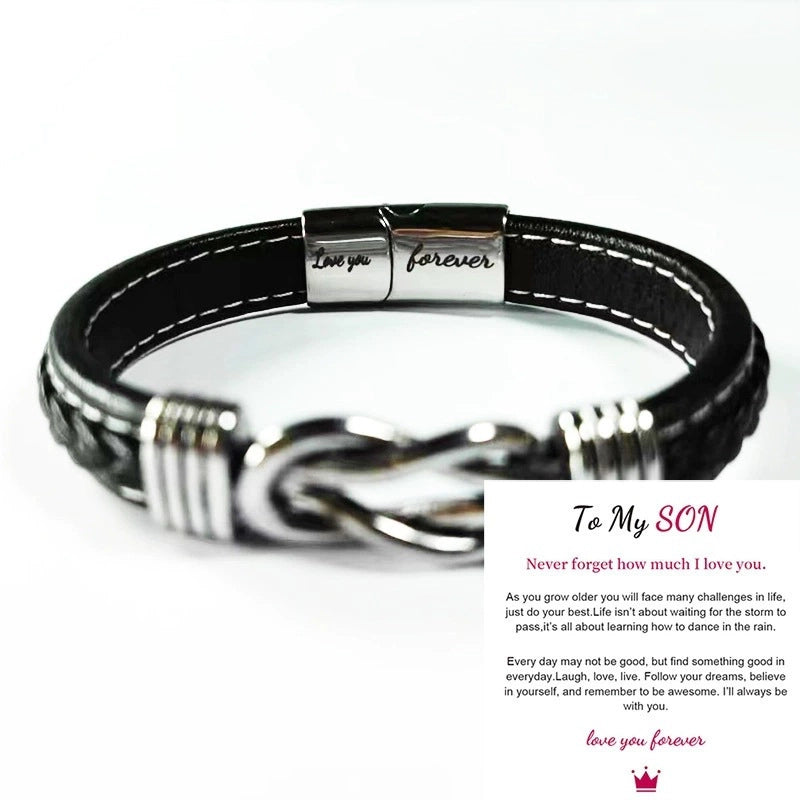 Popular Bracelet Punk Bracelet Leather Men's Bracelet Christmas Women's Bracelet Children's Jewelry