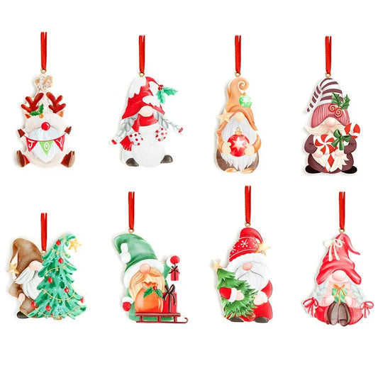 2022 New Christmas Resin Pendant Christmas Tree Decorations Small Charm Resin Elk Christmas Ornaments