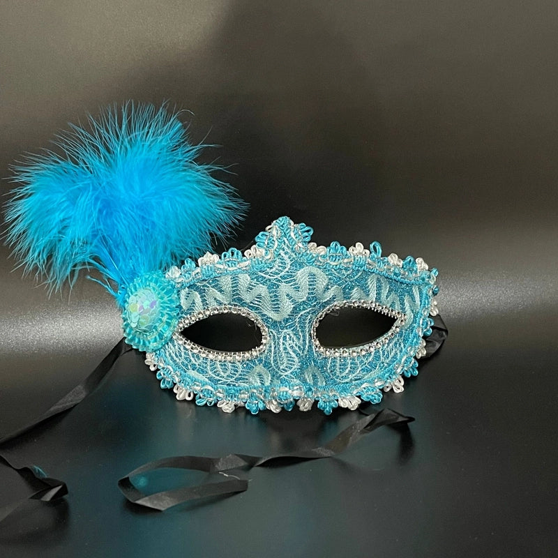 Christmas Mardi Gras Cute Feather Plastic Holiday Party Selfie Party Mask Party Supplies Party Accessories 1 Piece