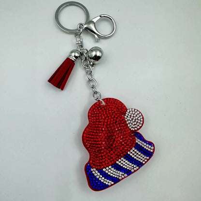 Cute Christmas Women's Metal Keychains Keychains