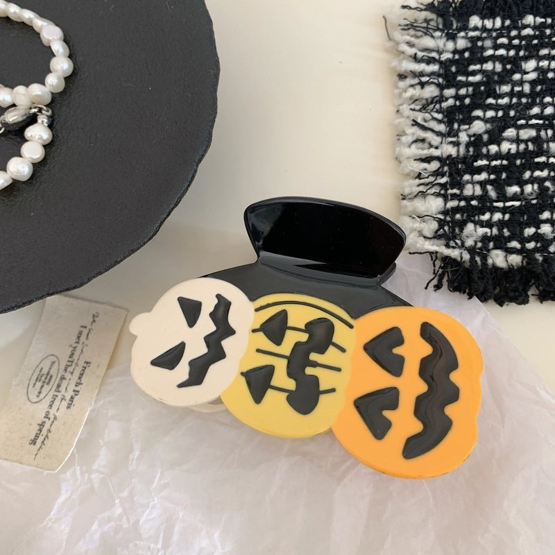 Halloween IG Style Women's Pumpkin Castle Ghost Acetic Acid Sheets Hair Claws