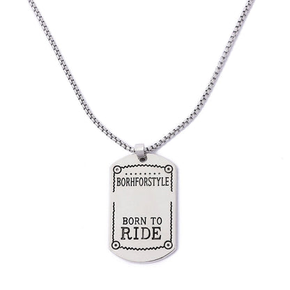 Hip-Hop Animal Skull Stainless Steel Alloy Plating Pendant Necklace