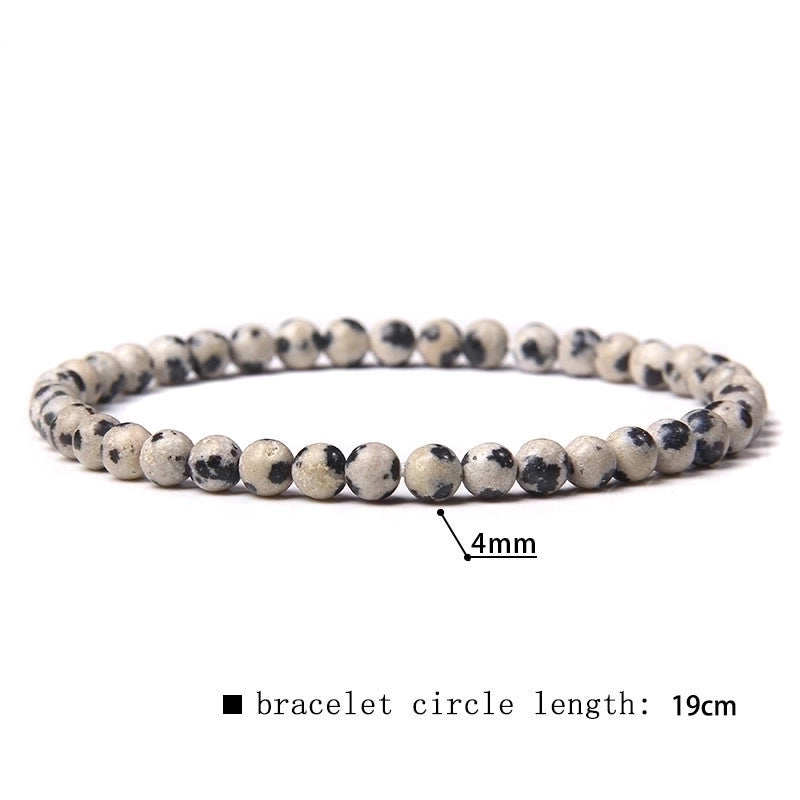 Minimalist Marble Natural Stone Beaded Bracelets