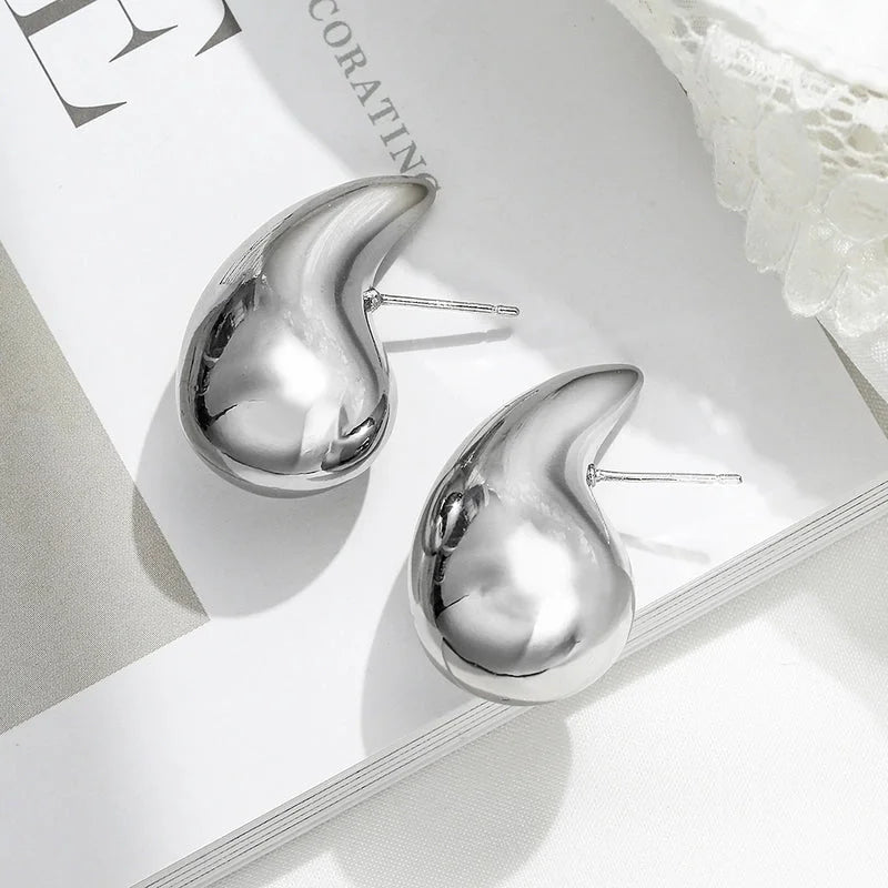 1 Pair Minimalist Commute Geometric Plating Copper 18k Gold Plated Ear Studs