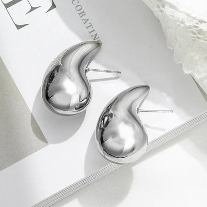 1 Pair Minimalist Commute Geometric Plating Copper 18k Gold Plated Ear Studs