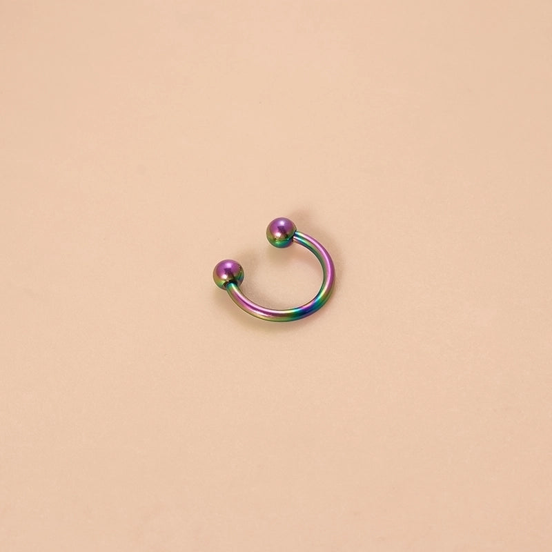 Classic Style Ball Pure Titanium Plating 18k Gold Plated Lip Stud Eyebrow Nails Ear Studs