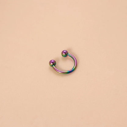 Classic Style Ball Pure Titanium Plating 18k Gold Plated Lip Stud Eyebrow Nails Ear Studs