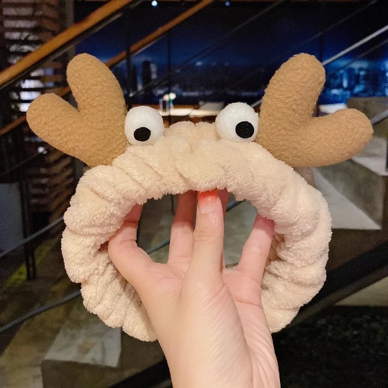 Cat Ears Hair Band Hair Band Korean Plush Internet Celebrity Rabbit Ear Hair Accessories Bow Face Wash Hair Band