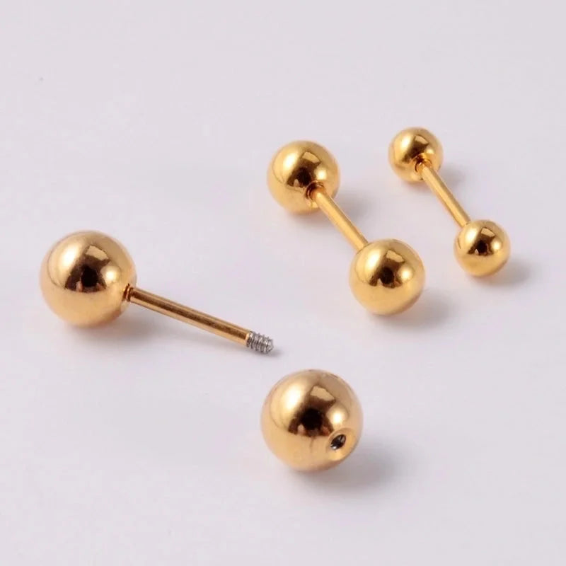 1 Piece Lip Rings Casual Geometric 304 Stainless Steel 18K Gold Plated Lip Rings Ear Cartilage Rings & Studs
