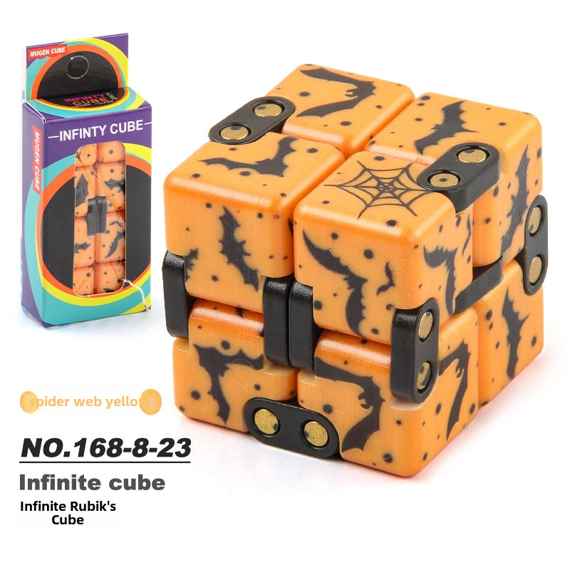 New Strange Decompression Toy UV Printing Infinite Rubik's Cube Decompression Folding Changeable Rubik's Cube Fingertip Rubik's Cube Manufacturer Resources