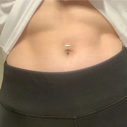 1 Piece Fashion Star Heart Shape Butterfly Stainless Steel Inlay Zircon Belly Ring