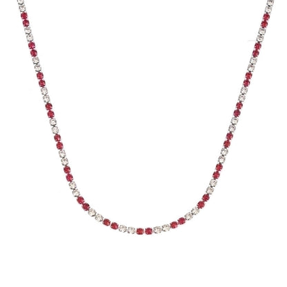 Modern Style Geometric Stainless Steel Handmade Inlay Artificial Gemstones Bracelets Necklace