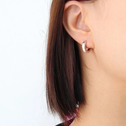 Geometric 304 Stainless Steel No Inlaid 18K Gold Plated Earrings Ear Studs