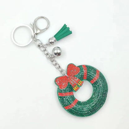 Cute Christmas Women's Metal Keychains Keychains