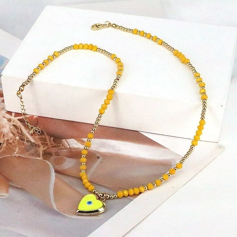 Elegant Vintage Style Eye Copper Plating Gold Plated Pendant Necklace