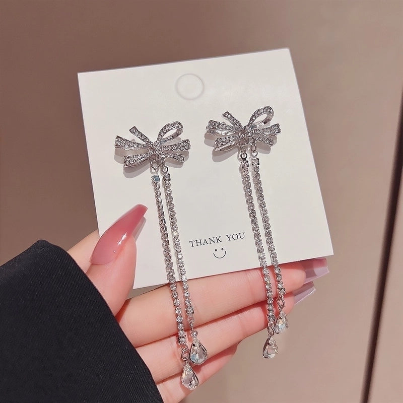 1 Pair Glam Geometric Plating Inlay Alloy Artificial Pearls Rhinestones Drop Earrings