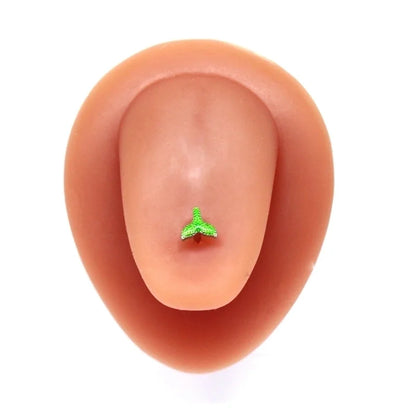 1 Piece Lip Rings Minimalist Classic Style Animal Fruit Snowflake 316L Stainless Steel Rhinestone Titanium Steel Plating Inlay Rhinestones White Gold Plated Tongue Rings