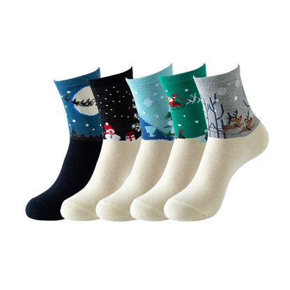 Women's Socks Fun Cat Socks Mid-length Socks Novelty Dog Animal Women's Socks Cotton Socks Cartoon Stockings Yama
