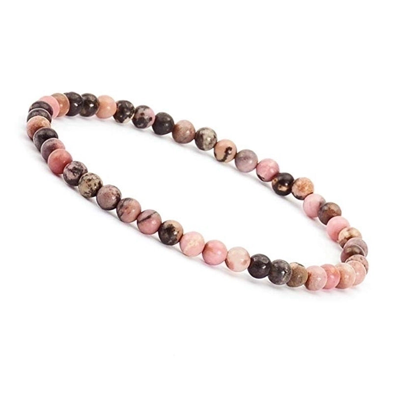 1 Piece Minimalist Round Natural Stone Beaded Bracelets