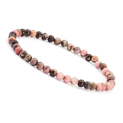 1 Piece Minimalist Round Natural Stone Beaded Bracelets