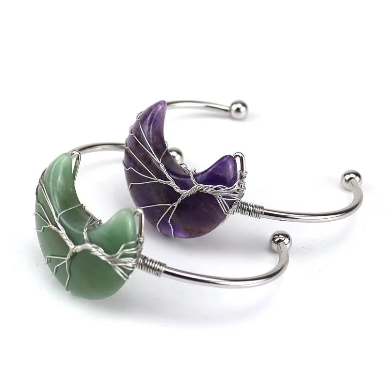 Fashion Moon Agate Plating Bangle 1 Piece