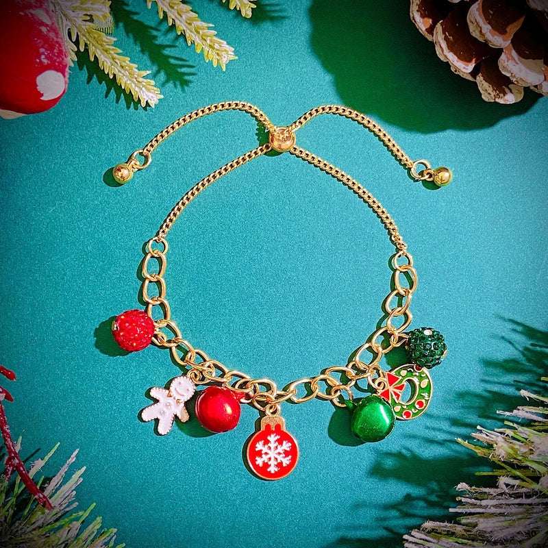 Style Geometric Alloy Plating Flakes Elk Christmas Women's