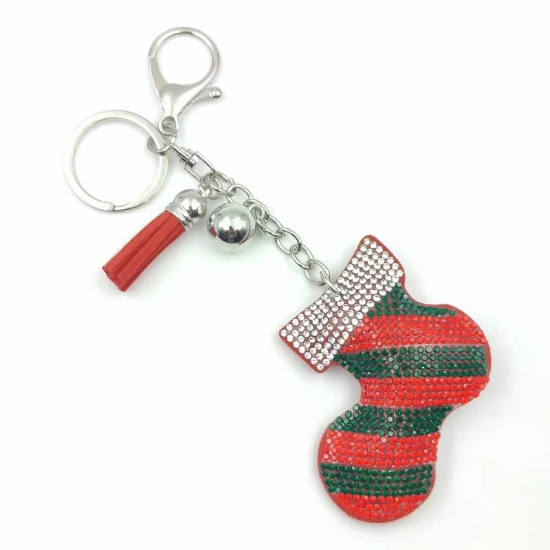 Cute Christmas Women's Metal Keychains Keychains