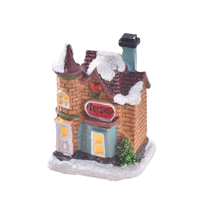 Christmas New Christmas Decorations Resin Small House Micro Landscape Resin House Christmas Ornament Christmas Gift