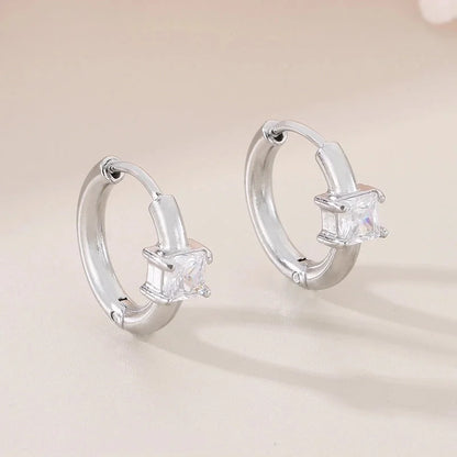 1 Pair Minimalist Commute Geometric 304 Stainless Steel 18K Gold Plated Earrings