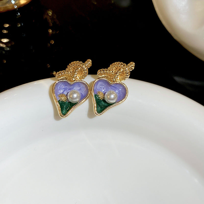 Luxurious Quadrilateral Round Ellipse Leaf Rhombus Animal Bowknot Text Letter Geometric Number Droplet Flower Chinese Zodiac Artificial Pearl Oil Dripping Earrings