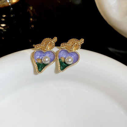 Luxurious Quadrilateral Round Ellipse Leaf Rhombus Animal Bowknot Text Letter Geometric Number Droplet Flower Chinese Zodiac Artificial Pearl Oil Dripping Earrings