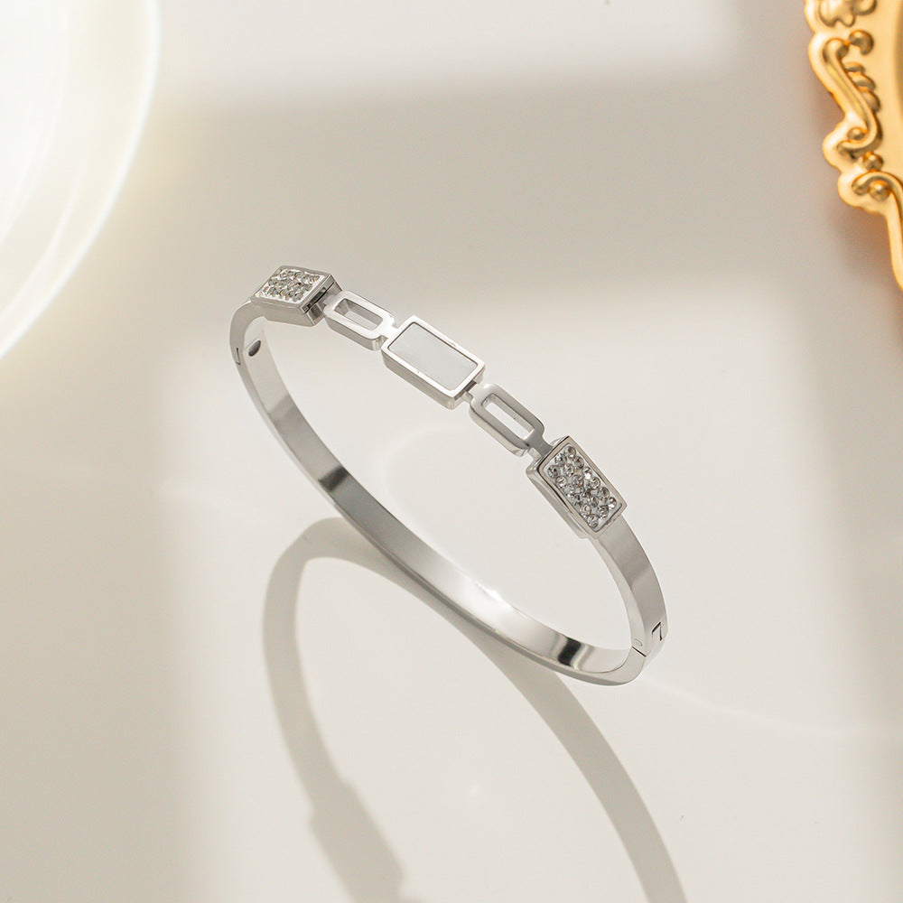 Korean Titanium Steel 18K Gold Plated Bangles