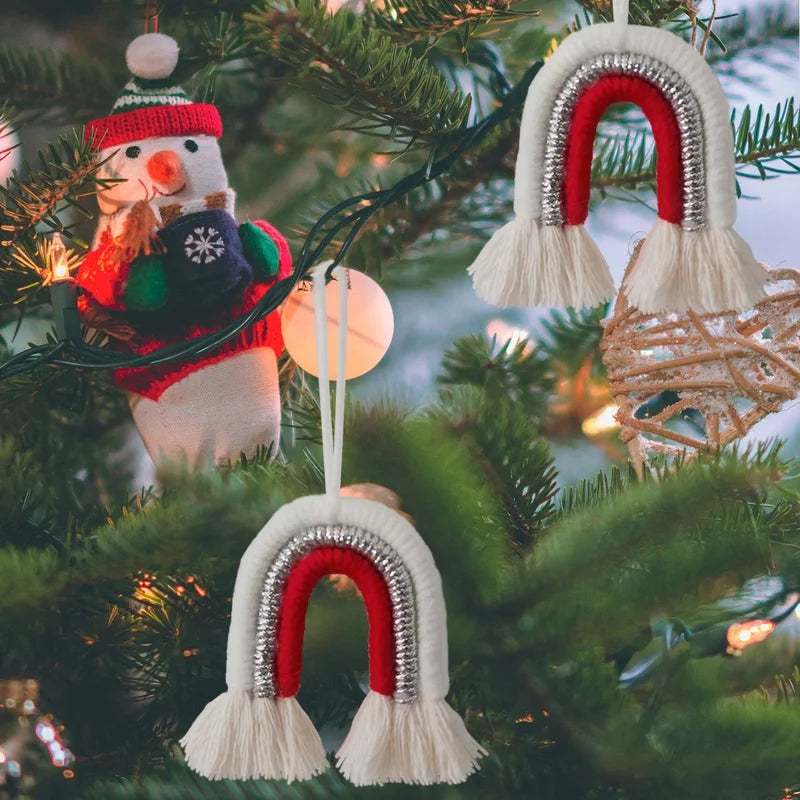 Christmas Fashion Geometric Acrylic Hanging Ornaments