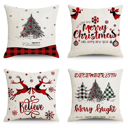 Christmas Combination Pillow Case New Home Sofa Decoration Cushion Pillow Case Manufacturers