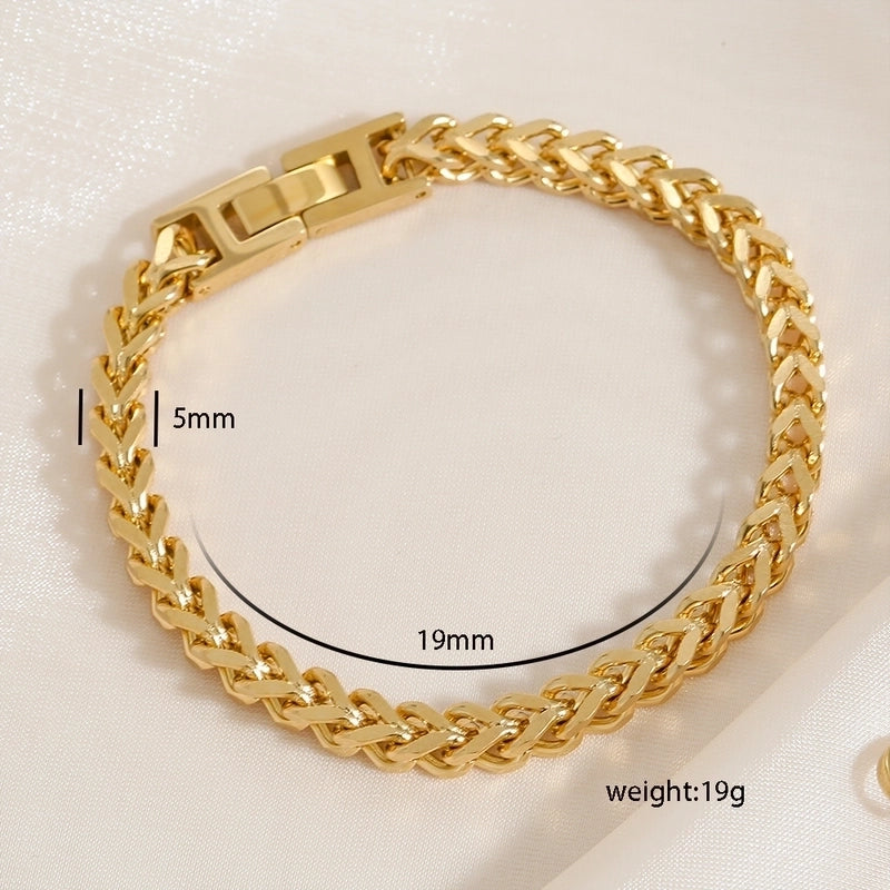 Hip-Hop Punk Minimalist Geometric 304 Stainless Steel Stainless Steel Bracelets In Bulk