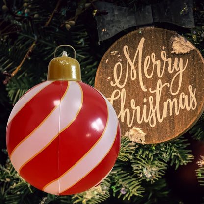 Christmas Fashion Letter Stripe Snowflake PVC Outdoor Ball