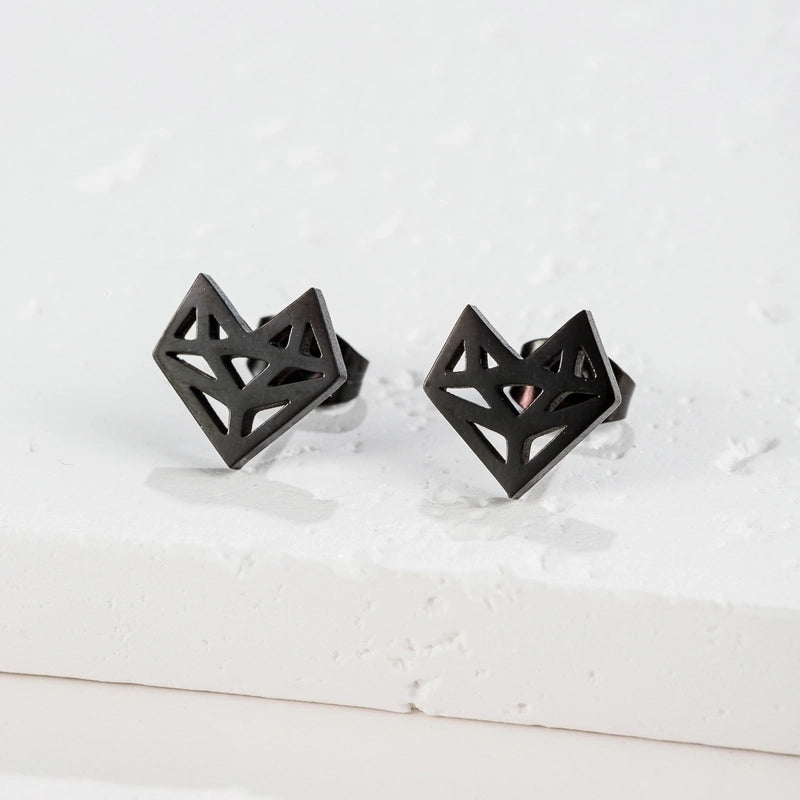 1 Pair Sweet Minimalist Artistic Animal Irregular Polishing Plating 304 Stainless Steel 18K Gold Plated Ear Studs