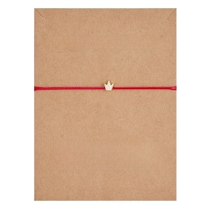 New Fashion Necklace Heart-shaped Butterfly Weaving Adjustable Copper Bracelet