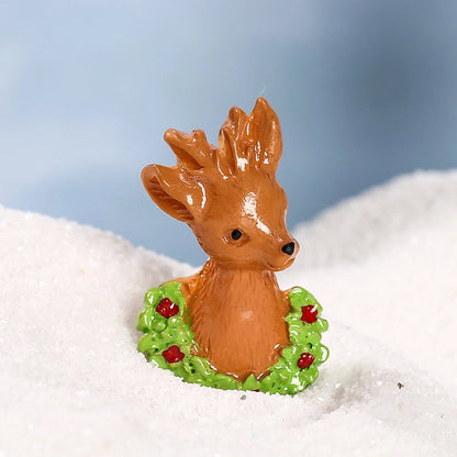 Christmas Cute Christmas Tree Santa Claus Gift Box Synthetic Resin Holiday Daily