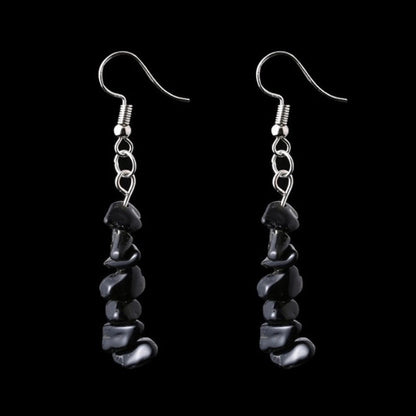 Fashion Irregular Natural Stone Handmade Drop Earrings 1 Pair