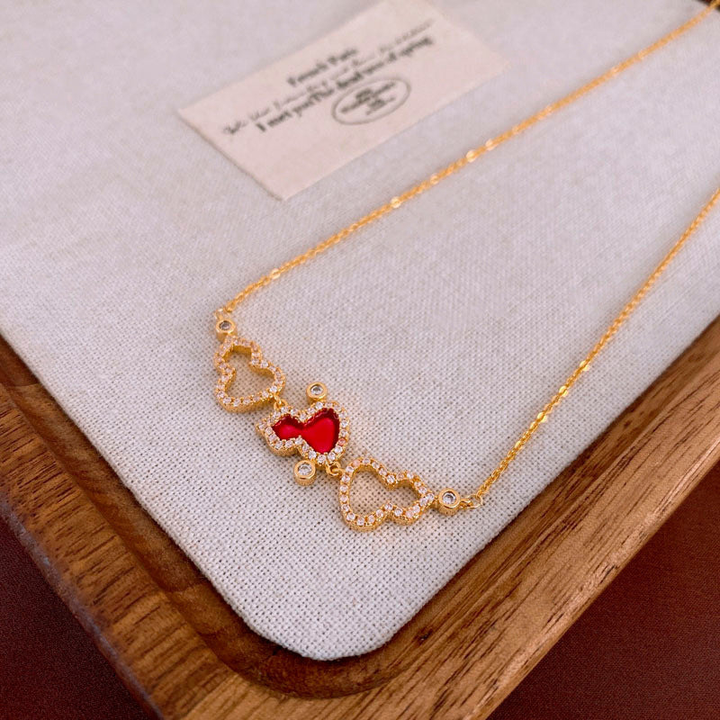 Modern Chinese East Asia Symbol Geometric Artificial Pearl Electroplating Necklaces