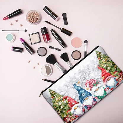 Hot Sale Christmas Holiday Printing Technology Cloth Cosmetic Bag Coin Purse Mobile Phone Bag