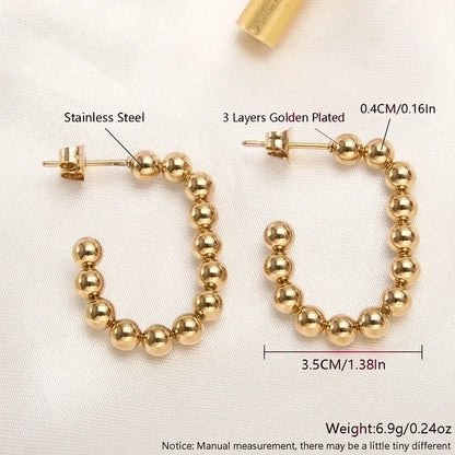 1 Pair Basic Minimalist Triangle Plating 304 Stainless Steel 18K Gold Plated Gold Plated Ear Studs