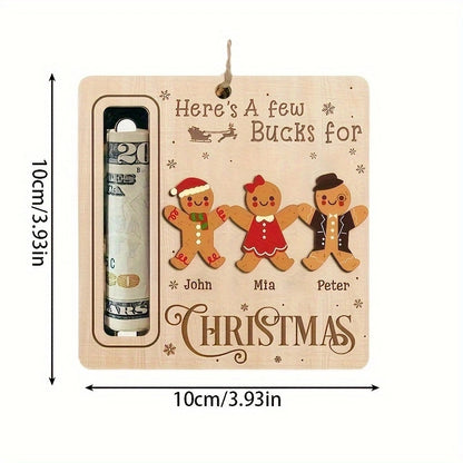 Christmas Cartoon Style Santa Claus Snowman Elk Wood Daily Festival Hanging Ornaments Decorations Hanging Ornaments