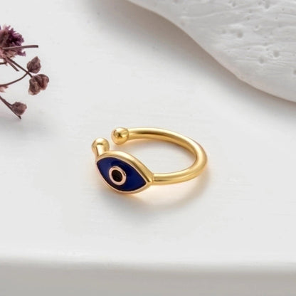 1 Piece Elegant Shiny Geometric Eye Snake Plating Inlay Copper Zircon Ear Cuffs