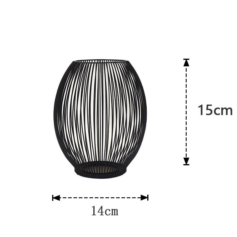 Christmas Retro Minimalist Solid Color Iron Candlestick